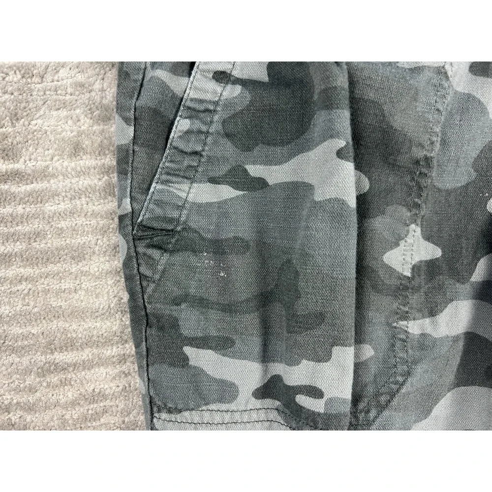 Gap Camouflage Joggers Womens Large‎ Pull On Elastic Waist Cargo - Picture 4 of 16